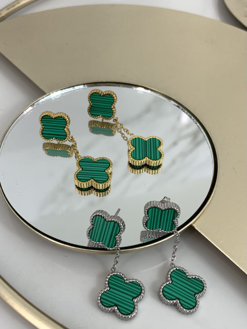 Minđuše sa visećom detelinom