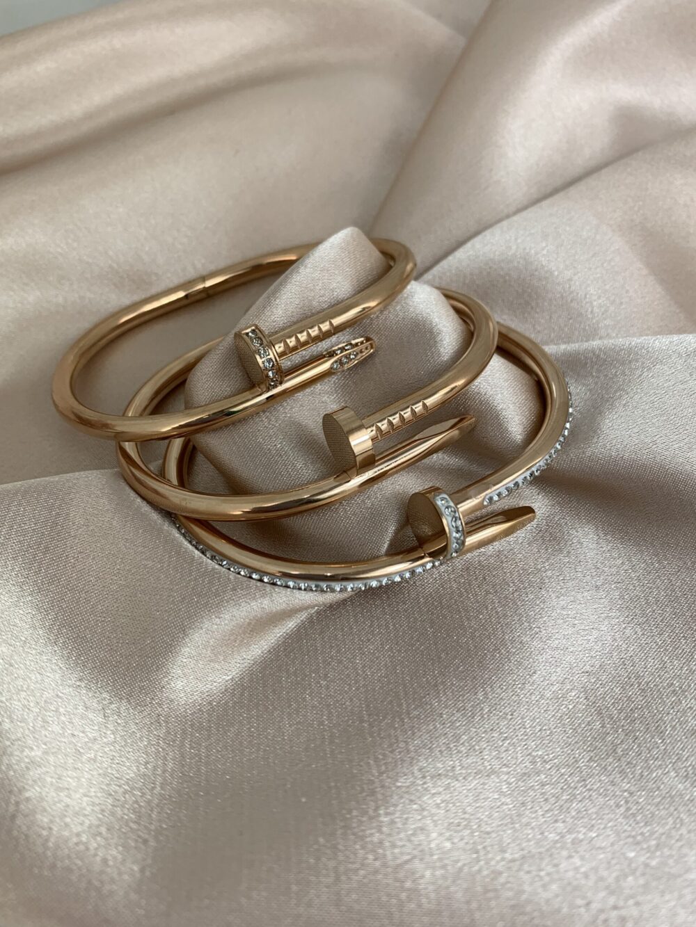 Narukvica ekser nerđajući čelik rose gold