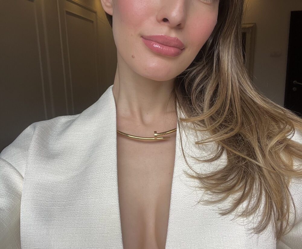 Cvrsta ekser ogrlica od nerdjajuceg celika