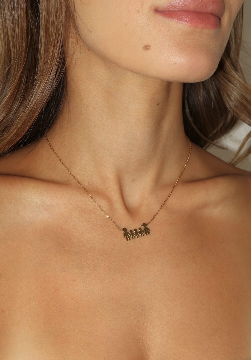 Ogrlica od nerdjajućeg čelika sa PORODICA PRIVESKOM