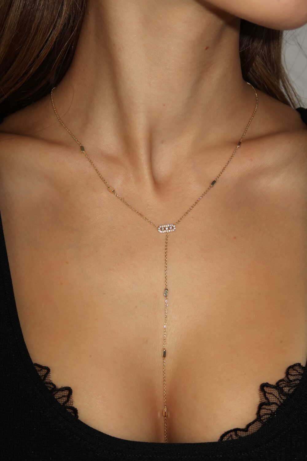 Viseća ogrlica sa produžetkom od nerdjajućeg čelika