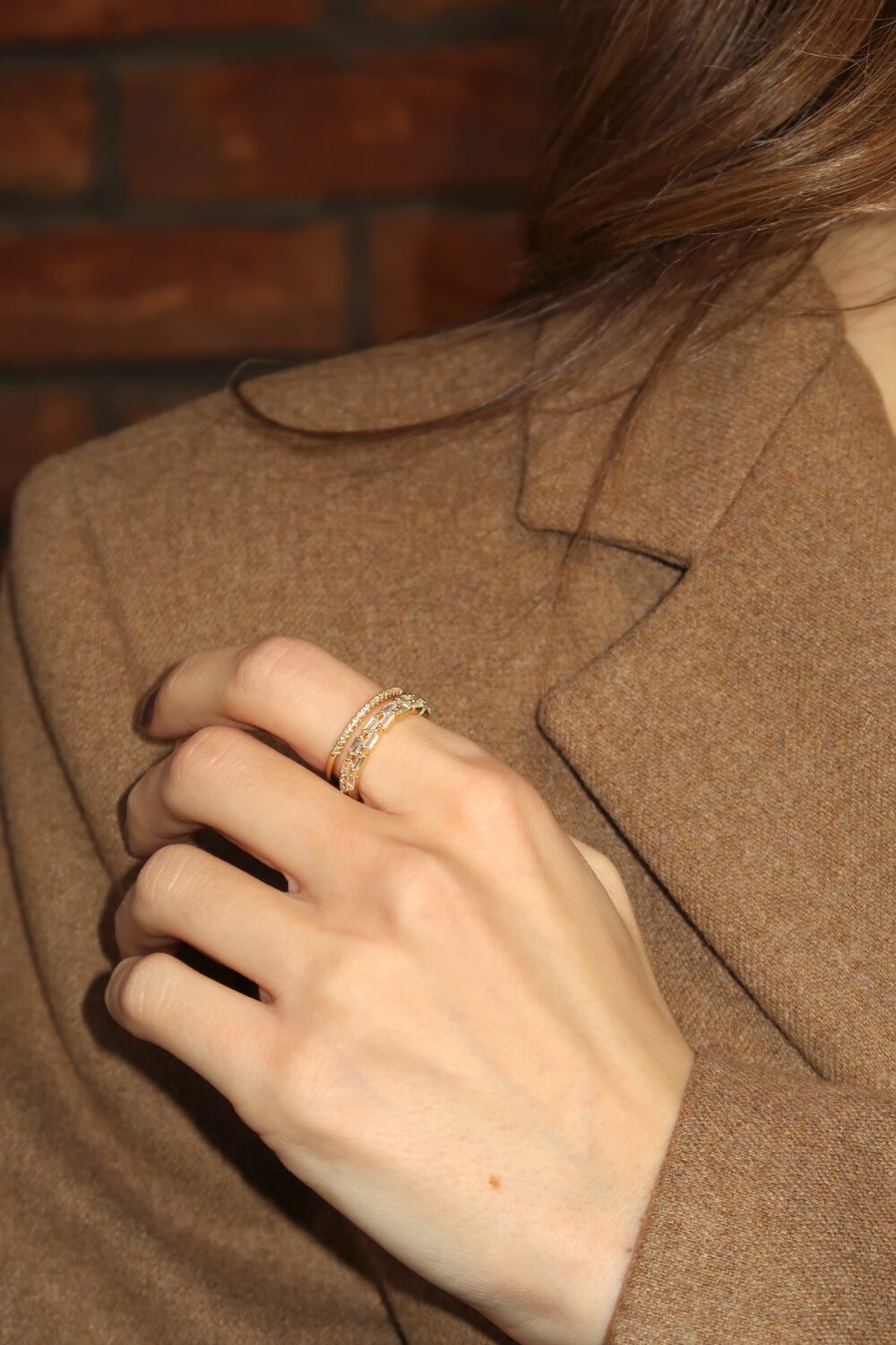 Podesivi prsten od nerdjajućeg čelika – silver/gold